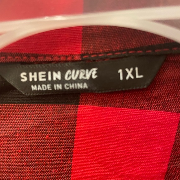 Plus size crop top tie up shirt, 1XL - Picture 5 of 7